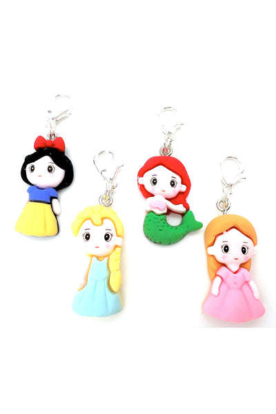 Disney Princess Charm Clips - Set of 4
