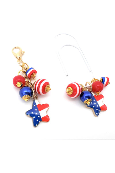 July 4th Star Charm Clip or Paperclip
