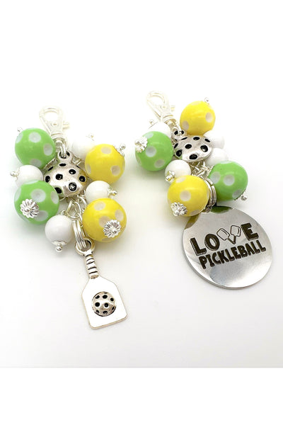 Pickleball Zipper Pull Charm