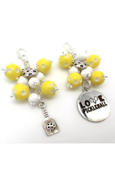 Pickleball Zipper Pull Charm