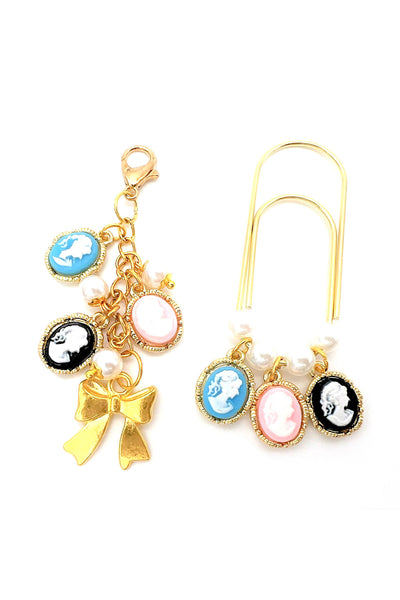 Cameo Silhouette Charm Clip or Paperclip
