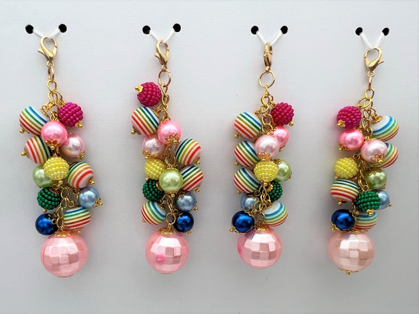 Happy Stripes Planner Charm Clip