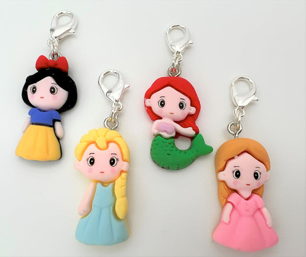Disney Princess Charm Clips - Set of 4