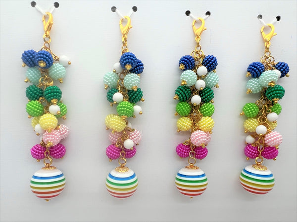 Happy Stripes Planner Charm Clip