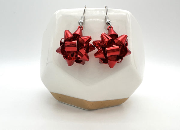 Christmas Bow Earrings