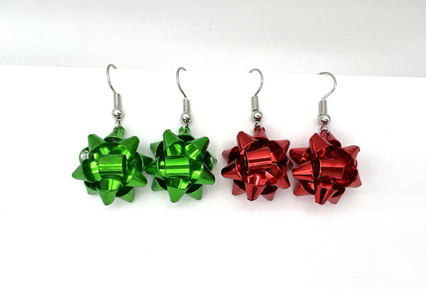 Christmas Bow Earrings