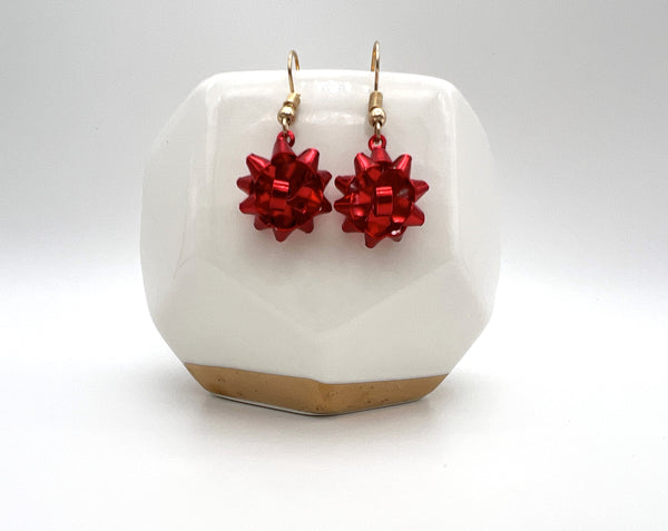 Christmas Bow Earrings