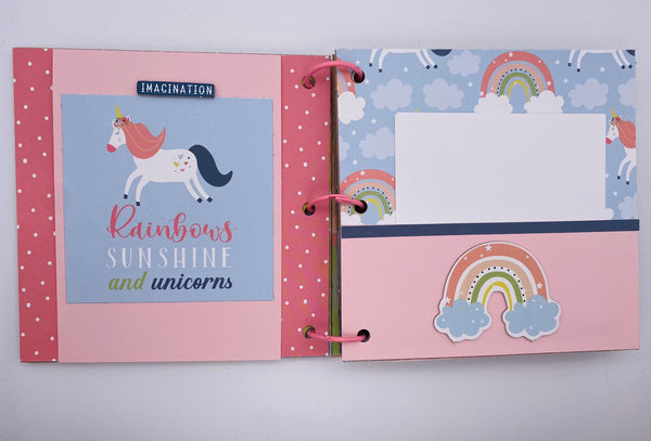 Premade Girl Scrapbook Photo Album