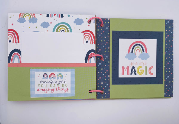 Premade Girl Scrapbook Photo Album