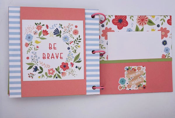 Premade Girl Scrapbook Photo Album