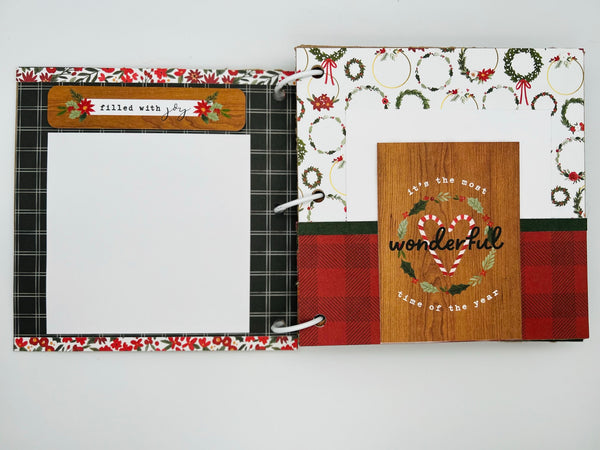 Premade Christmas Scrapbook Photo Album