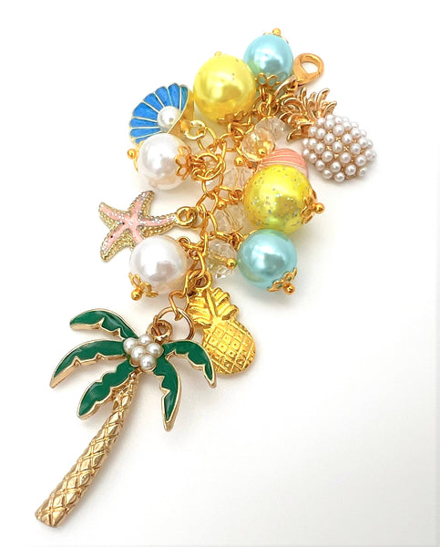 Beach Palm Tree Charm Clip
