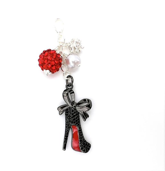Red Bottom Shoe Charm Clip