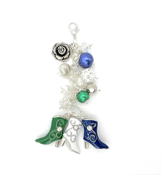 Cowgirl Cowboy Boot Charm Clip
