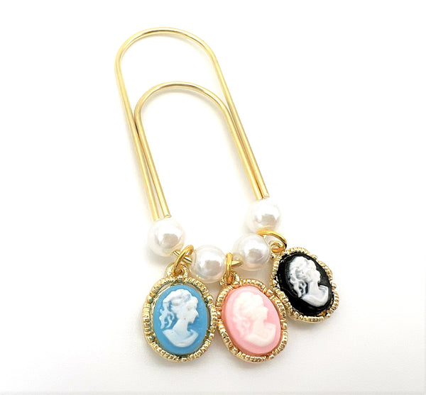 Cameo Silhouette Charm Clip or Paperclip