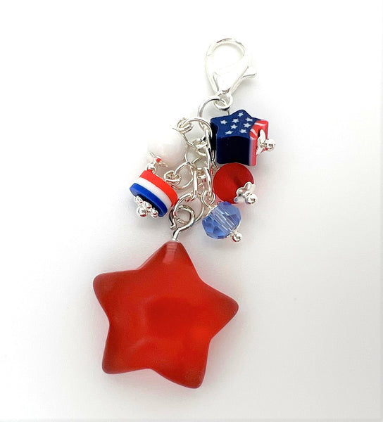 July 4th Charm Clip or Paperclip