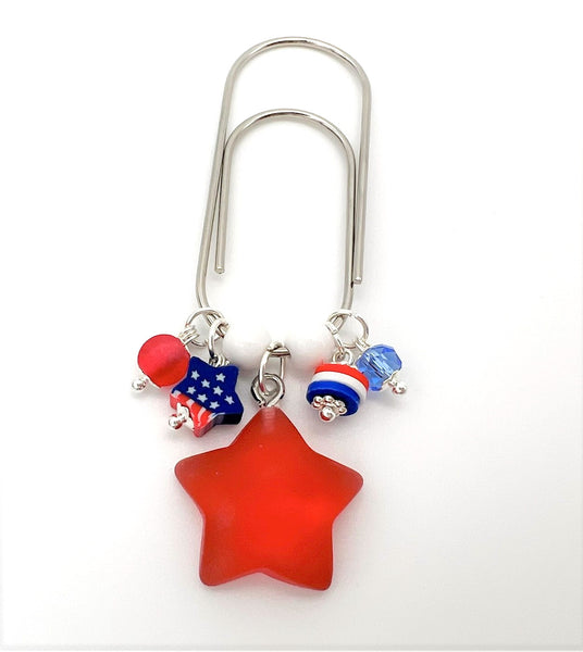 July 4th Charm Clip or Paperclip