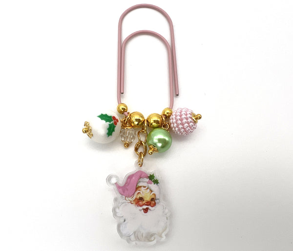 Christmas Santa Charm Clip or Paper Clip