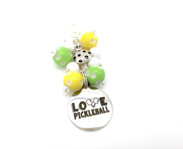 Pickleball Zipper Pull Charm