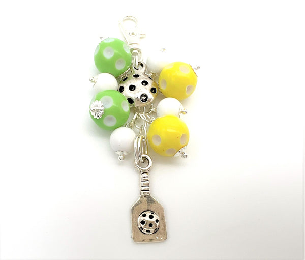 Pickleball Zipper Pull Charm