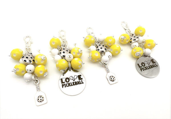 Pickleball Zipper Pull Charm