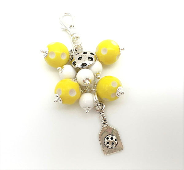 Pickleball Zipper Pull Charm