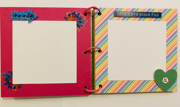 Premade Kid Scrapbook Photo Album