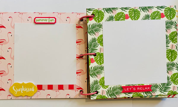 Premade Summer Scrapbook Photo Album