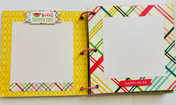 Premade Summer Scrapbook Photo Album