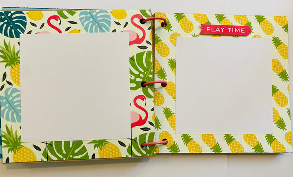 Premade Summer Scrapbook Photo Album
