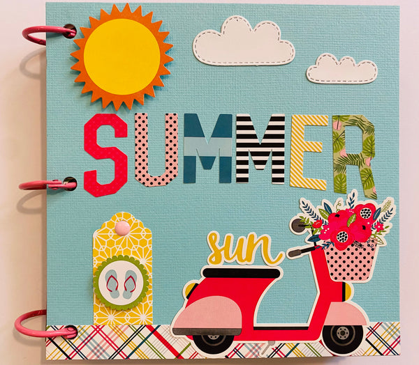 Premade Summer Scrapbook Photo Album