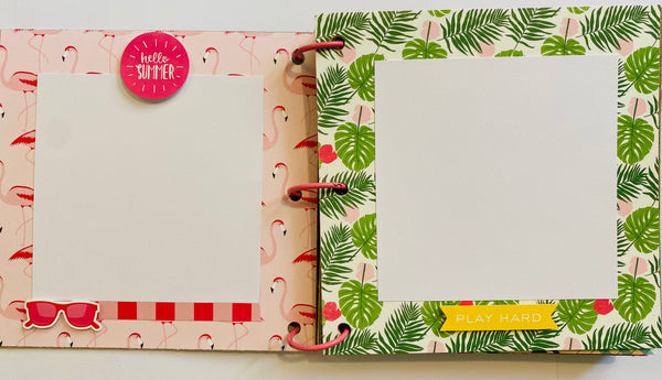 Premade Summer Scrapbook Photo Album