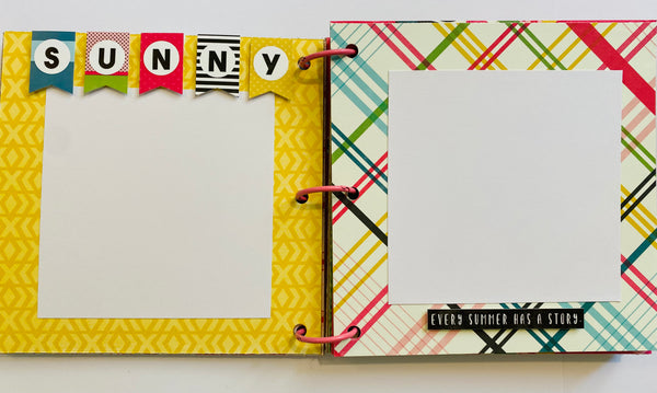 Premade Summer Scrapbook Photo Album