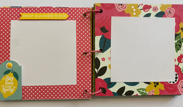Premade Summer Scrapbook Photo Album