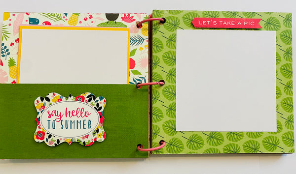 Premade Summer Scrapbook Photo Album