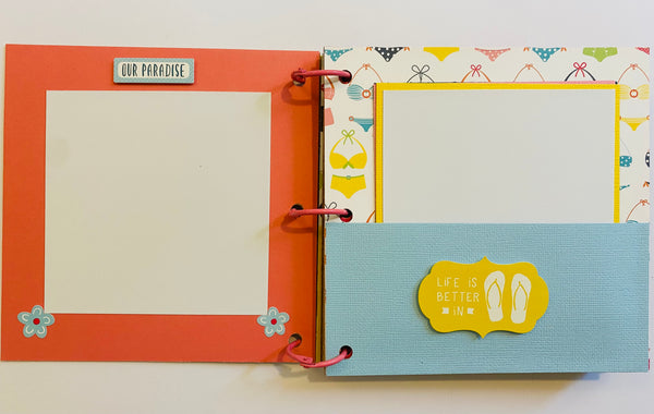 Premade Summer Scrapbook Photo Album