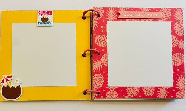Premade Summer Scrapbook Photo Album
