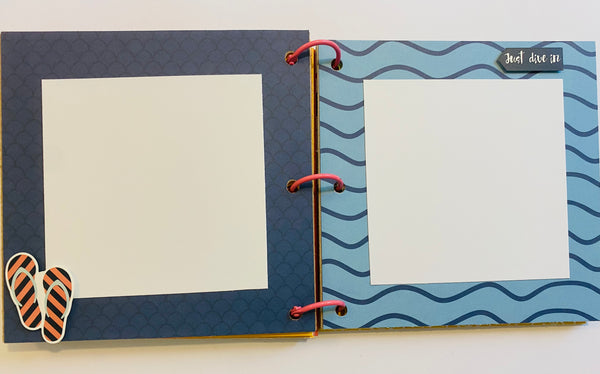 Premade Summer Scrapbook Photo Album