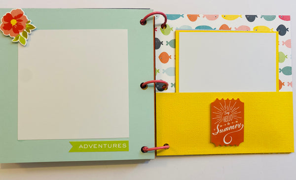 Premade Summer Scrapbook Photo Album