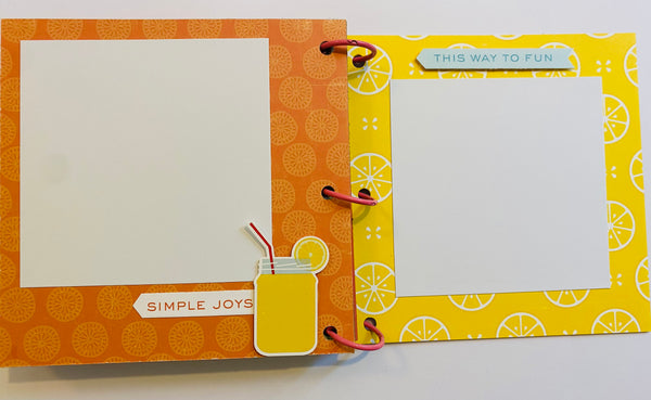 Premade Summer Scrapbook Photo Album