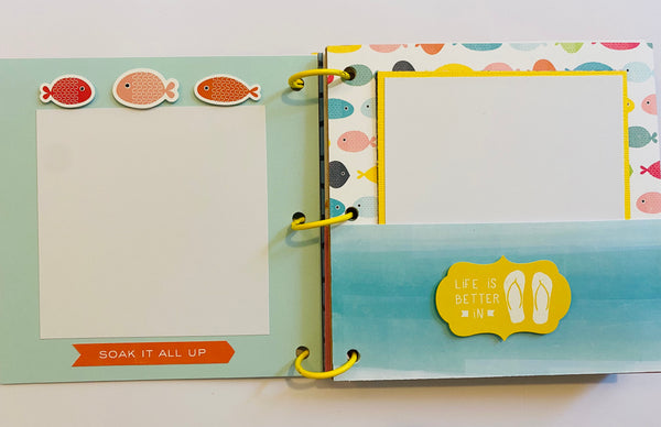 Premade Summer Scrapbook Photo Album