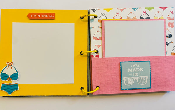 Premade Summer Scrapbook Photo Album