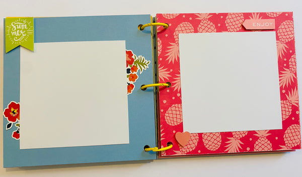 Premade Summer Scrapbook Photo Album