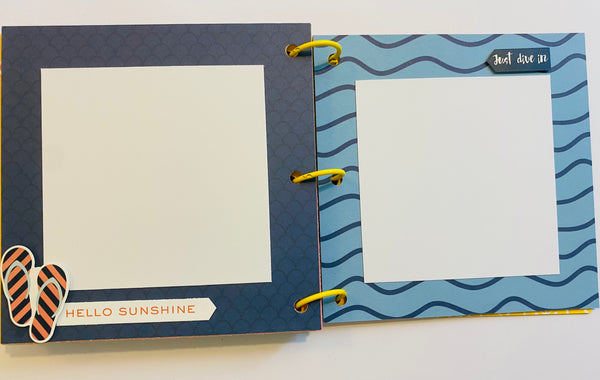 Premade Summer Scrapbook Photo Album