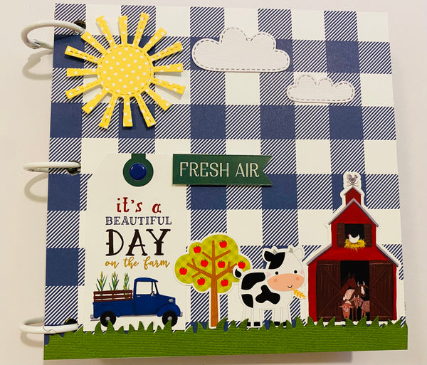 Premade Farm Scrapbook Album