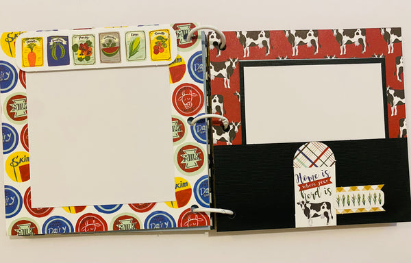 Premade Farm Scrapbook Album