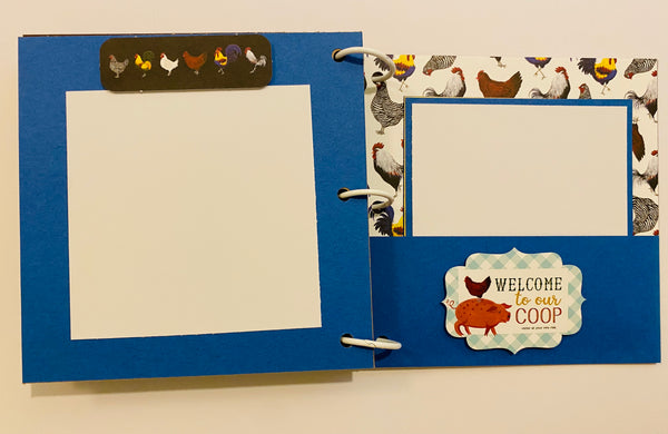 Premade Farm Scrapbook Album