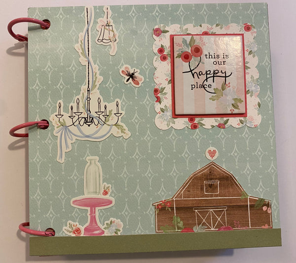 Premade Barn Scrapbook Album