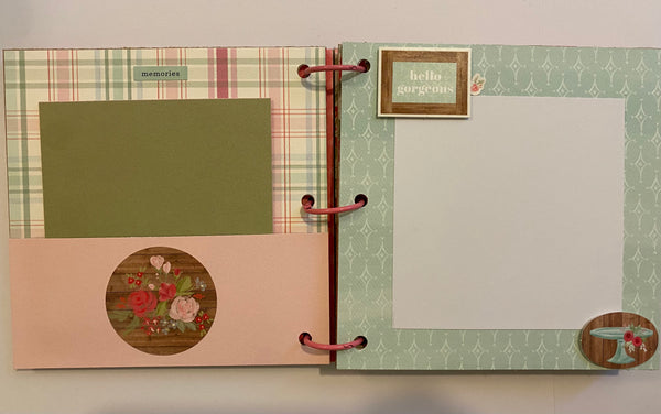 Premade Barn Scrapbook Album