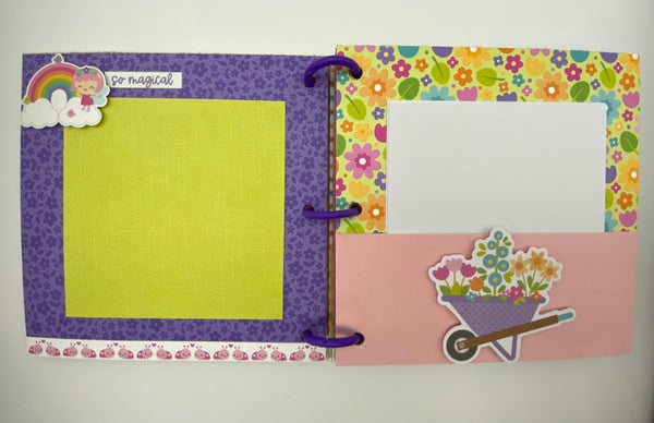 Premade Girl Scrapbook Photo Album